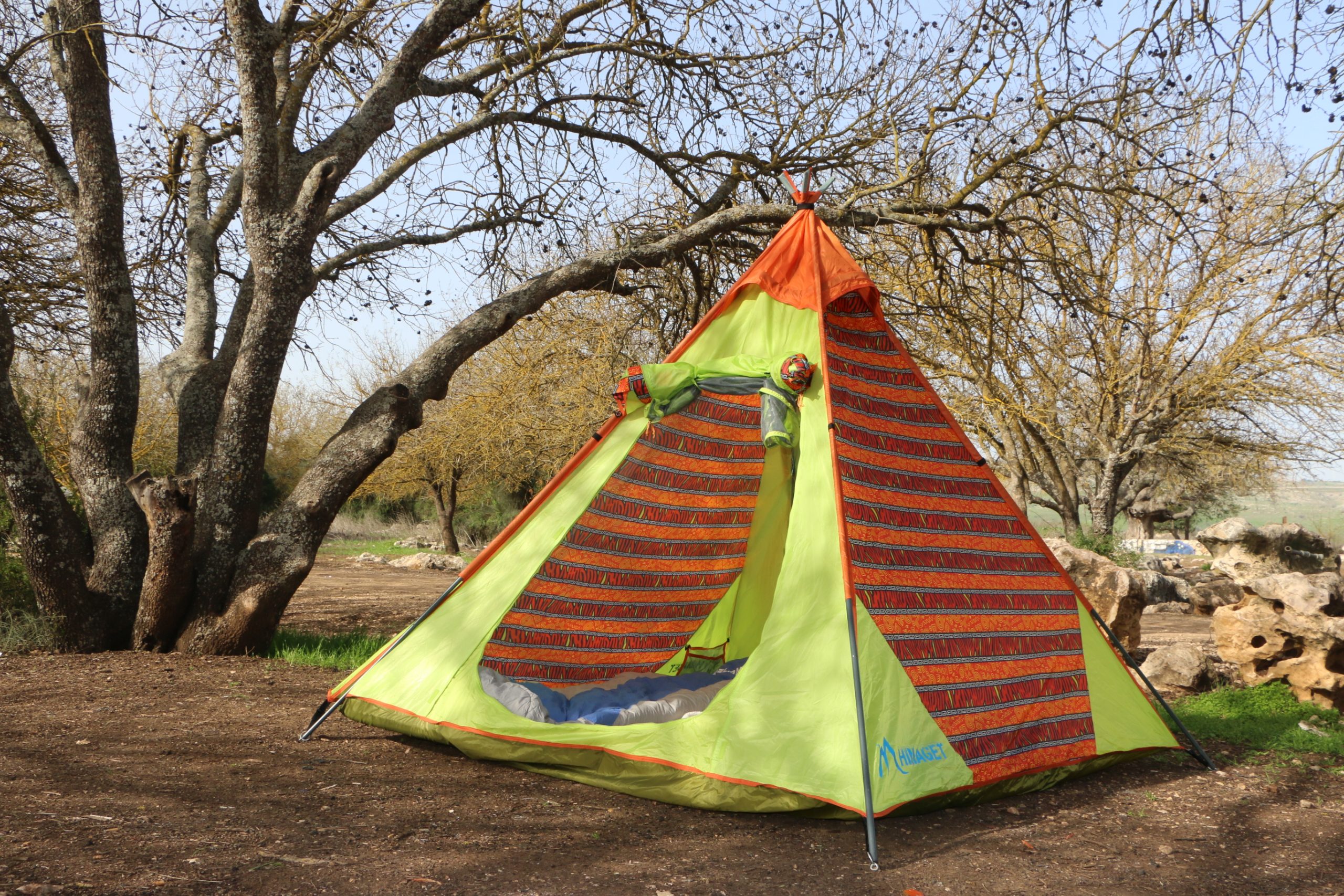 אוהל קמפינג משפחתי ל 4 אנשים HIMAGET PYRAMID – תמונה 6