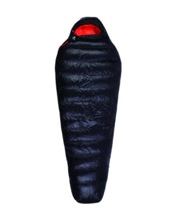 שק שינה פוך שחור אדום